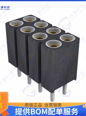 803-87-008-10-001101 连接器CONN SOCKET 8POS 0.1 GOLD PCB