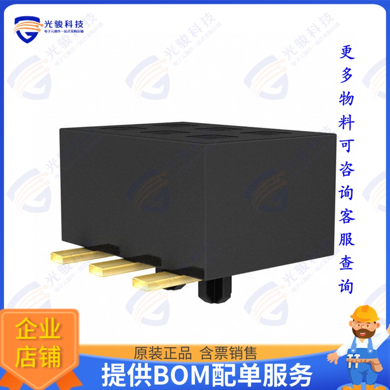 CLP-103-02-G-D-A-TR 连接器CONN RCPT 6POS 0.05 GOLD SMD