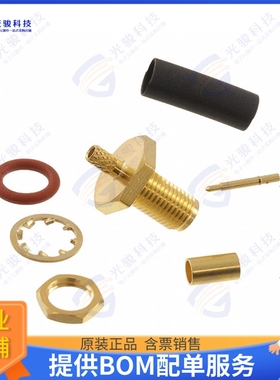 132284RP 连接器CONN RPSMA JACK STR 50OHM SOLDER