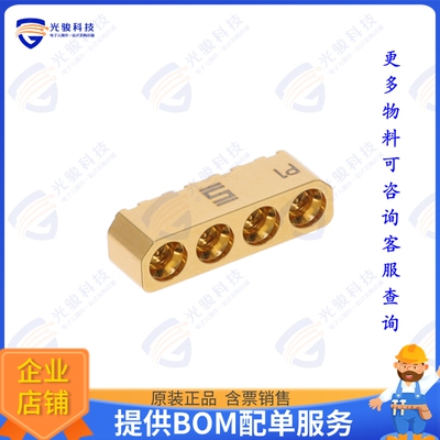 GPPC-PF-1-04-HG-ST-SL 连接器MULTI-POSITION SMPM 4 POSITION F