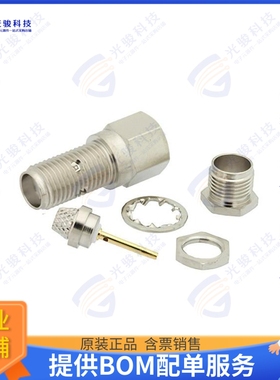 PE4033 连接器SMA Female Bulkhead Connector Cl