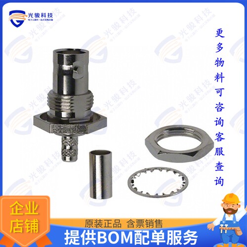 031-6843 连接器BNC STRAIGHT CRIMP JACK FOR RG-1