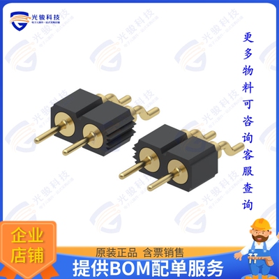 330-10-105-40-027000 连接器CONN HEADER SMD R/A 5POS 2.54MM