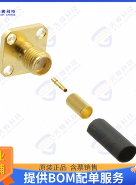 132121 连接器CONN SMA JACK STR 50 OHM SOLDER