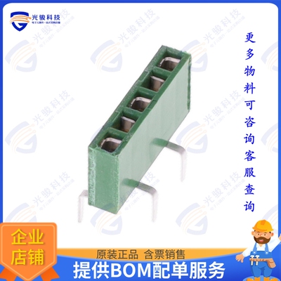 829265-5 连接器CONN RCPT 5POS 0.1 GOLD PCB