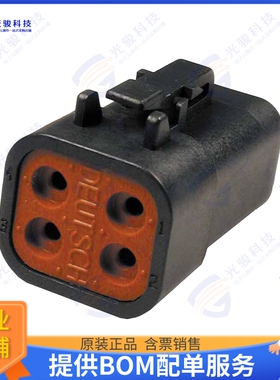 DTP06-4S-E004 连接器PLG, 4P, BLK, N