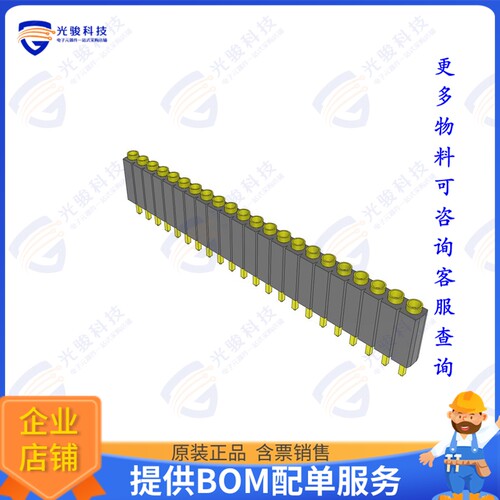 ESS-122-T-03 连接器CONN SOCKET 22POS 0.1 GOLD PCB