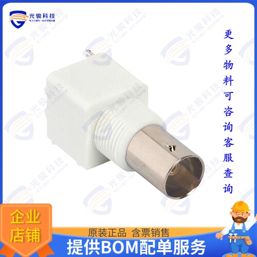 112409 连接器CONN BNC JACK STR 75 OHM PCB