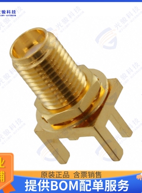 132416 连接器CONN SMA RCPT STR 50OHM EDGE MNT