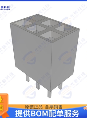 BCS-103-L-D-TE-006 连接器CONN RCPT 6POS 0.1 GOLD PCB