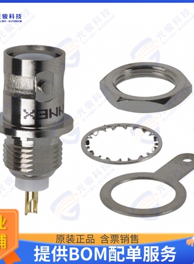 112424RP 连接器CONN RPBNC RCPT STR 50OHM SOLDER