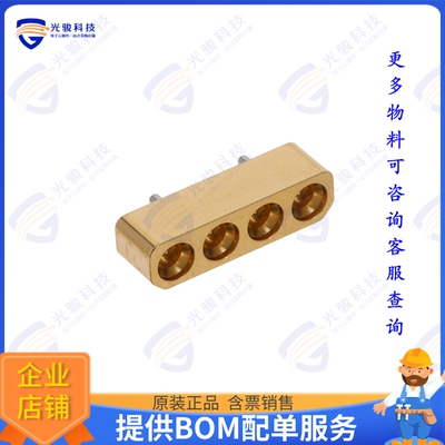 GPPC-PS-1-04-HG-ST-SL 连接器MULTI-POSITION SMPM 4 POSITION S