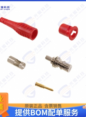 73104-2 连接器INSUL BNC (M) CONNCTR/50 OHM RED