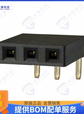 PPPC031LGBN-RC 连接器CONN HDR 3POS 0.1 GOLD PCB R/A