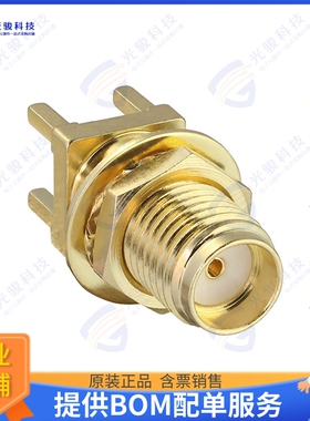 CONSMA008-G 连接器CONN SMA RCPT STR 50 OHM PCB