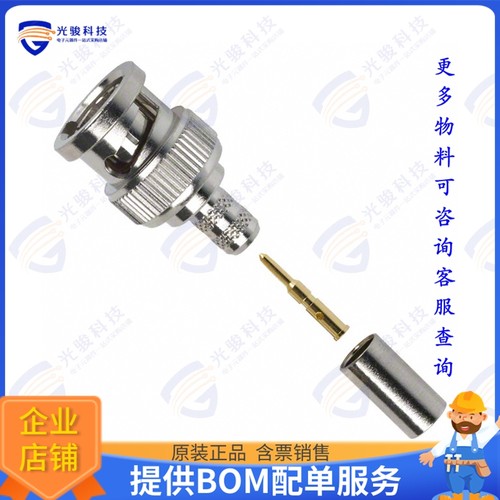 112507 连接器CONN BNC PLUG STR 75 OHM CRIMP