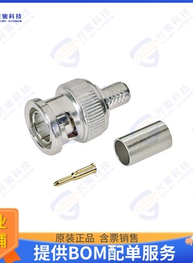 BAC029 连接器CN 75 OHM BNC/M RG6 PLEN CRI
