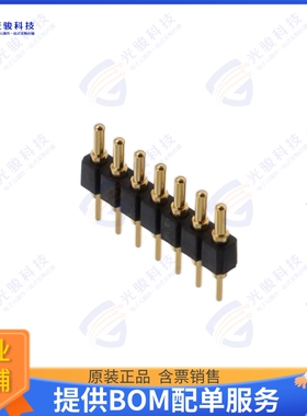 825-22-007-10-001101 连接器CONN SPRING PISTON 7POS PCB