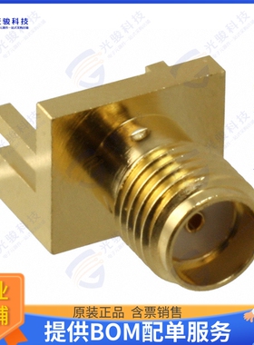 132414 连接器CONN SMA RCPT STR 50OHM EDGE MNT