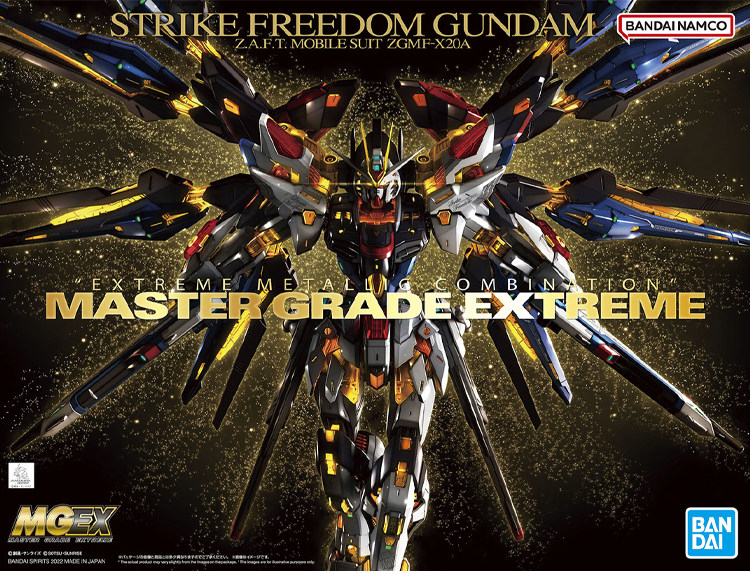万代 mgex 1/100 高达seed 突击 强袭自由 strike freedom x20a