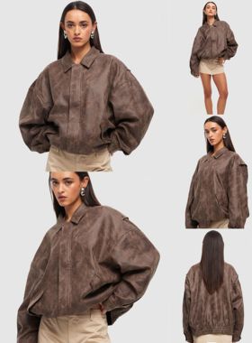 限时折扣 疯狂安利 太好看 澳洲直邮 Lioness复古做旧皮衣 好惊艳