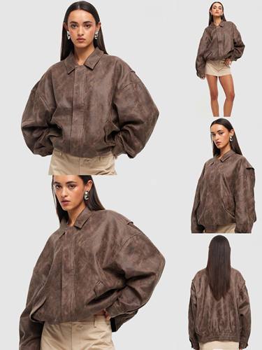 限时折扣 疯狂安利 太好看 澳洲直邮 Lioness复古做旧皮衣 好惊艳