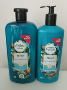 herbal essence摩洛哥坚果修复洗发水护发素套装680ML+465ML