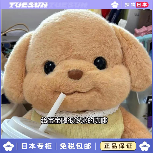 日本正版可爱森贝儿玩偶毛绒玩具可爱贵宾犬公仔送女生生日礼物