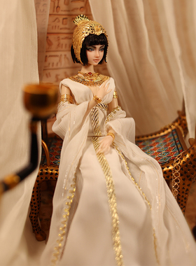 6分特体bjd娃娃4回声镇3分sd兵人bedoll连衣裙子fr2睹尔埃及风裙