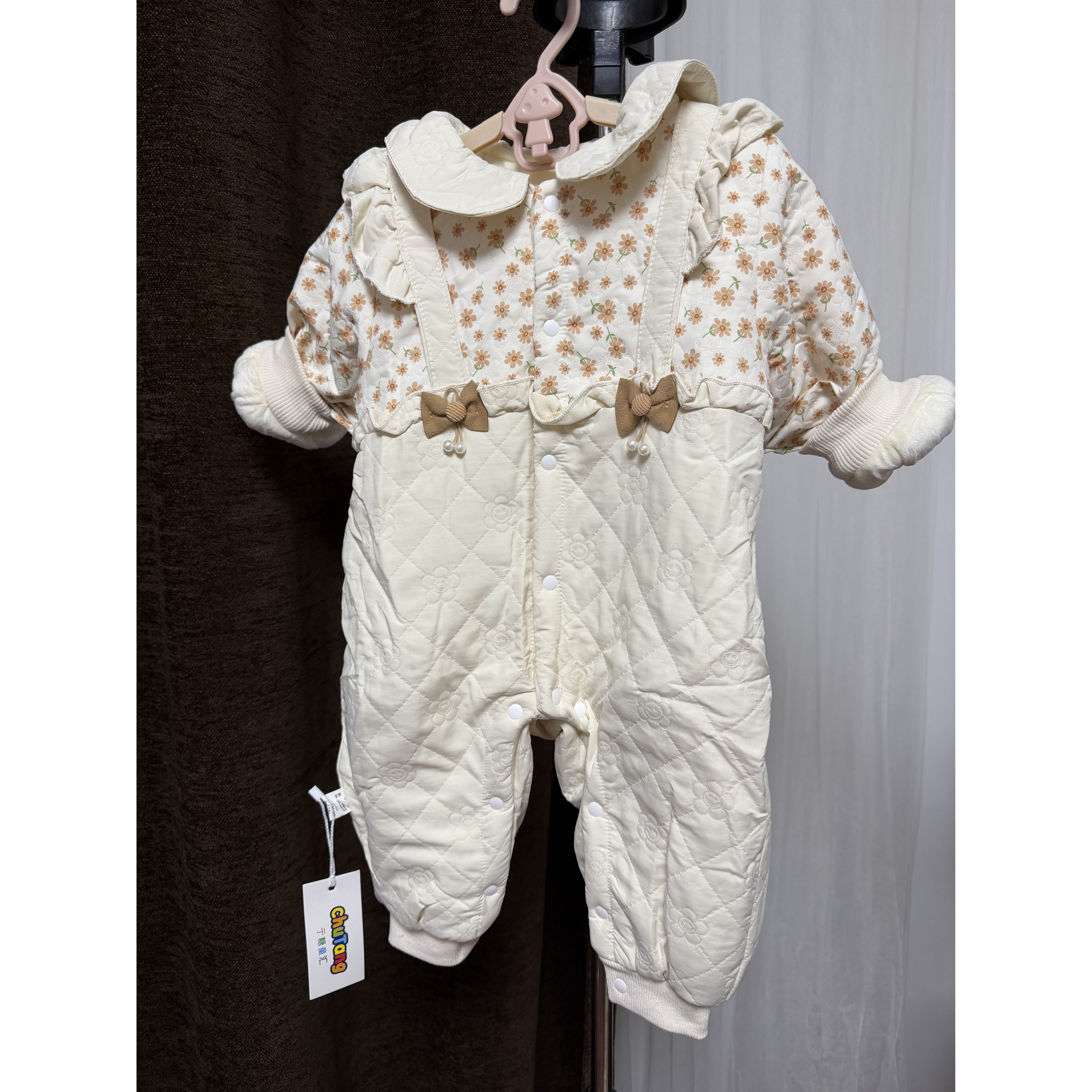 女童2025新款春秋冬季可爱软萌假两件爬服哈衣连体衣加厚保暖,童装/婴儿装/亲子装,连身衣/爬服/哈衣,淘宝优惠券,粉丝福利购,淘宝优惠卷