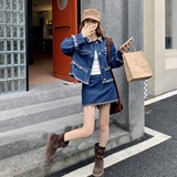 秋季新款时尚套装女牛仔外套+半身裙两件套B127-T6203-P165-K249，商品下架区，浙宝127