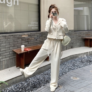 新款蕾丝拼接西装套装女设计感小众两件套潮B127-T6201-P185-K278，女装套装/套裙，浙宝127