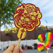 纸翻花非遗翻花纸传统怀旧小玩具百变传统手工手翻花景区地摊货源