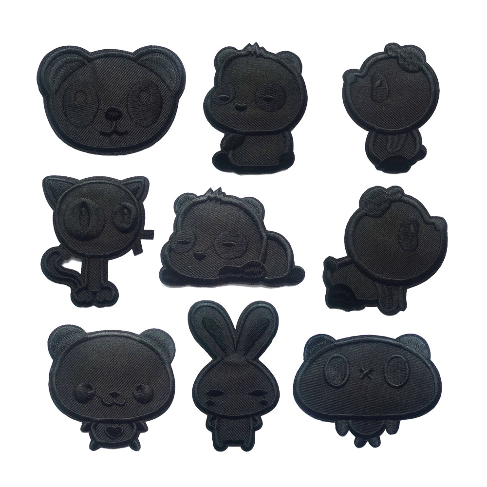 新款黑色羽绒服布贴修补衣服裤贴