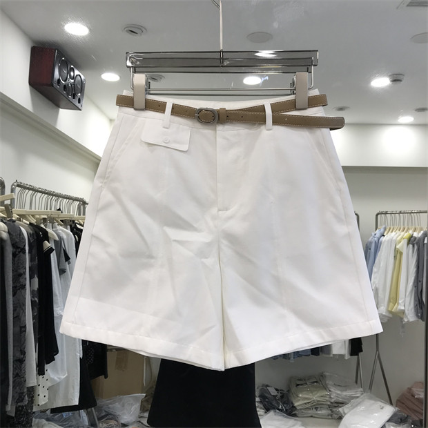 2026夏季新款薄款高腰宽松休闲工装短裤女显瘦百搭阔腿五分裤1681