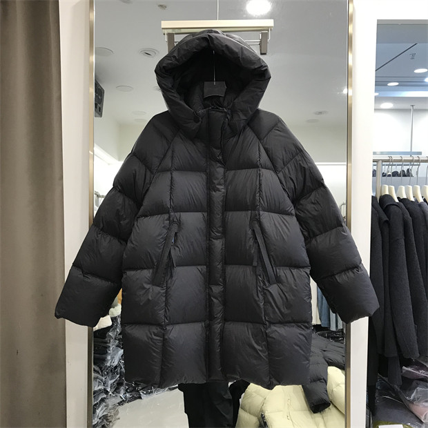 韩版泡芙羽绒服女中长款2025冬新款宽松90白鸭绒连帽加厚外套2618,女装/女士精品,羽绒服,淘宝优惠券,粉丝福利购,淘宝优惠卷