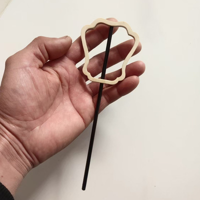 一凡新款长柄bjd团扇骨架