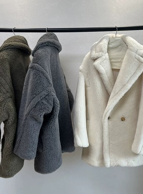 欧美新品2026M家801版型泰迪高端TD走秀款泰迪熊小个子短款外套