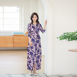 DVF裹身裙2026春秋夏气质通勤法式 系带显瘦连衣裙 新品 欧美女装