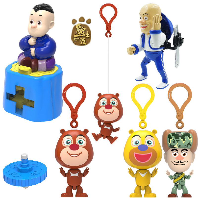 灵动熊熊乐园熊出没熊大熊二光头强玩具车愛兜风英熊陀螺熊掌钱庄