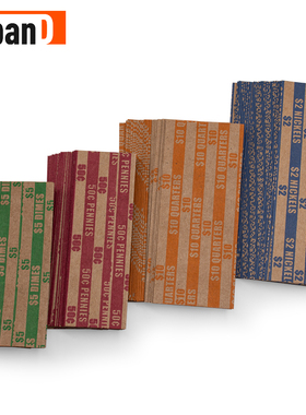 100个组合扁条亚马逊热销coin wrapper 硬币包装(100个组合)