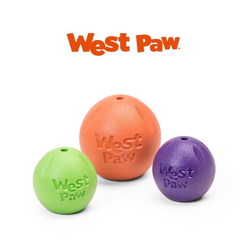 美国西爪West Paw中控耐咬磨牙球Rando宠物无毒耐咬浮水狗狗玩具
