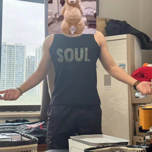 陶喆同款水钻短袖复刻SoulPower演唱会周边SP背心男女应援衣服
