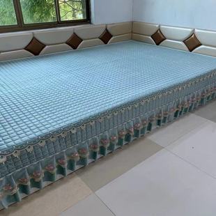 防滑榻榻米炕盖牛奶绒大炕床单电热炕罩炕毯加厚保暖农村土炕单