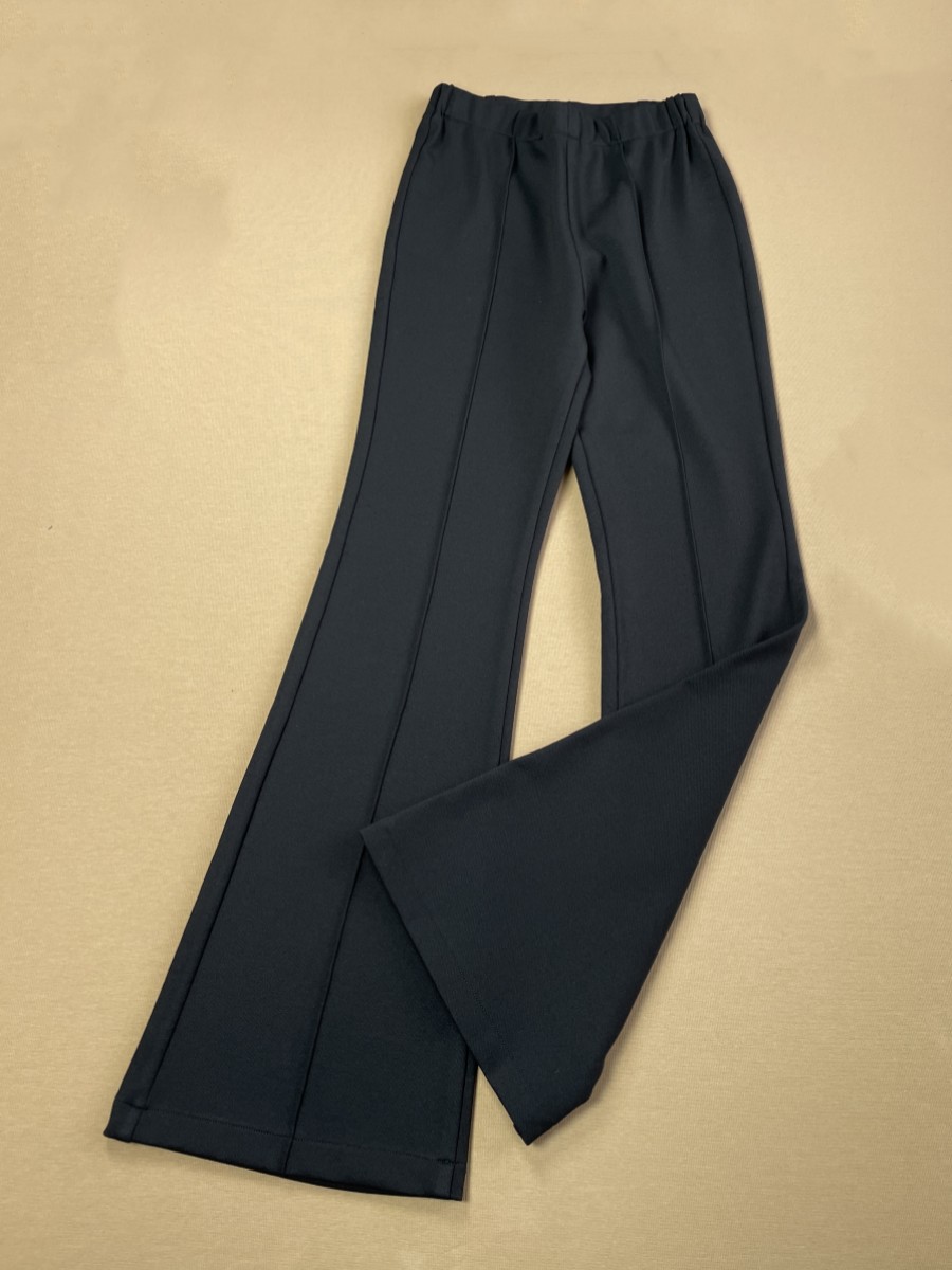 春夏新款黑色喇叭裤女士显瘦休闲裤红色高腰微喇裤红色弹力女长裤 - 悦儿订制出品