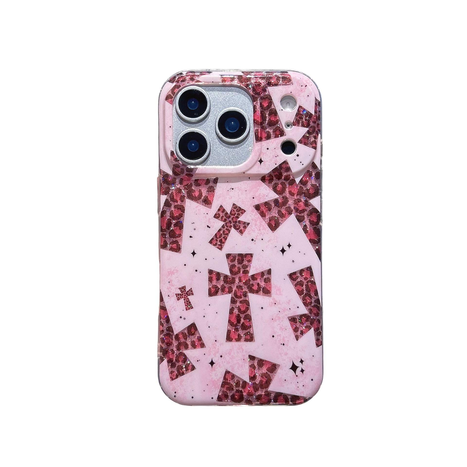 iPhone17promax粉色豹纹手机壳女