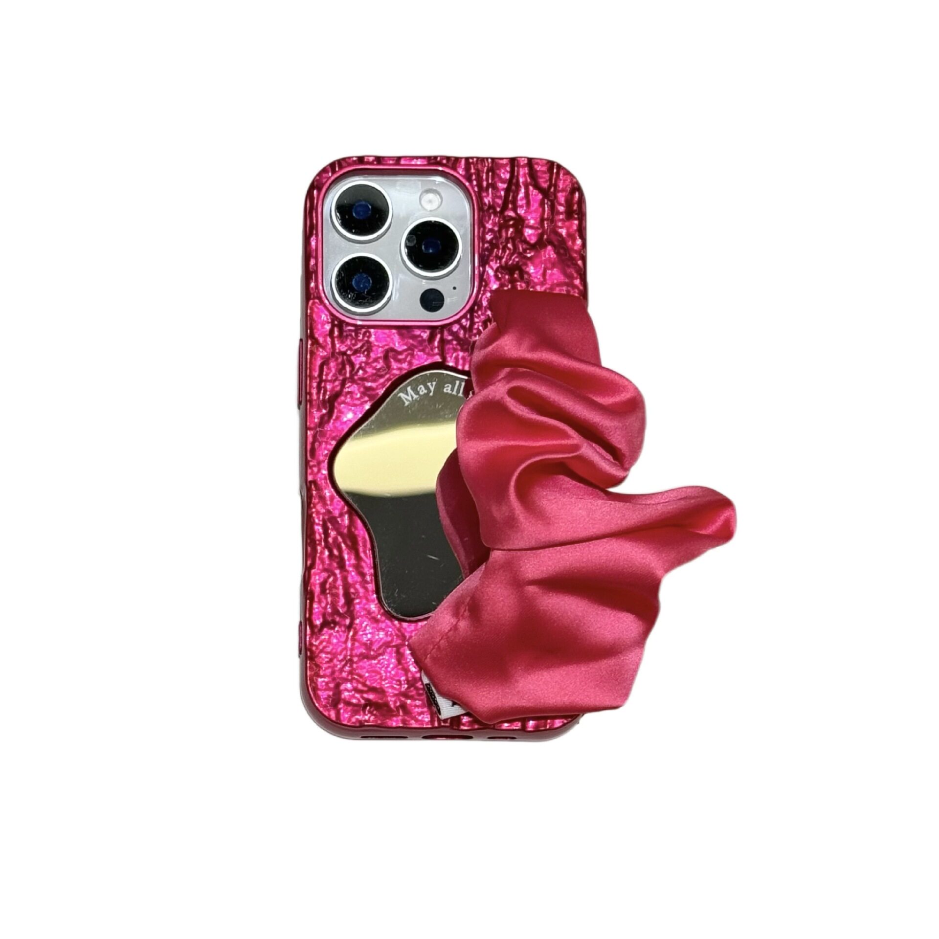 iPhone12手机壳新款适用苹果15promax保护套13保护套16p全包时尚女创意个性14pro小众风异形镜面褶皱纹