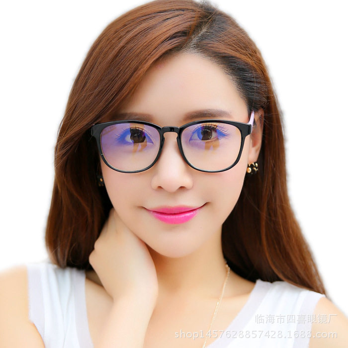 复古韩版防辐射眼镜 男女 大框镜架防紫外线蓝光电脑镜平光护目镜