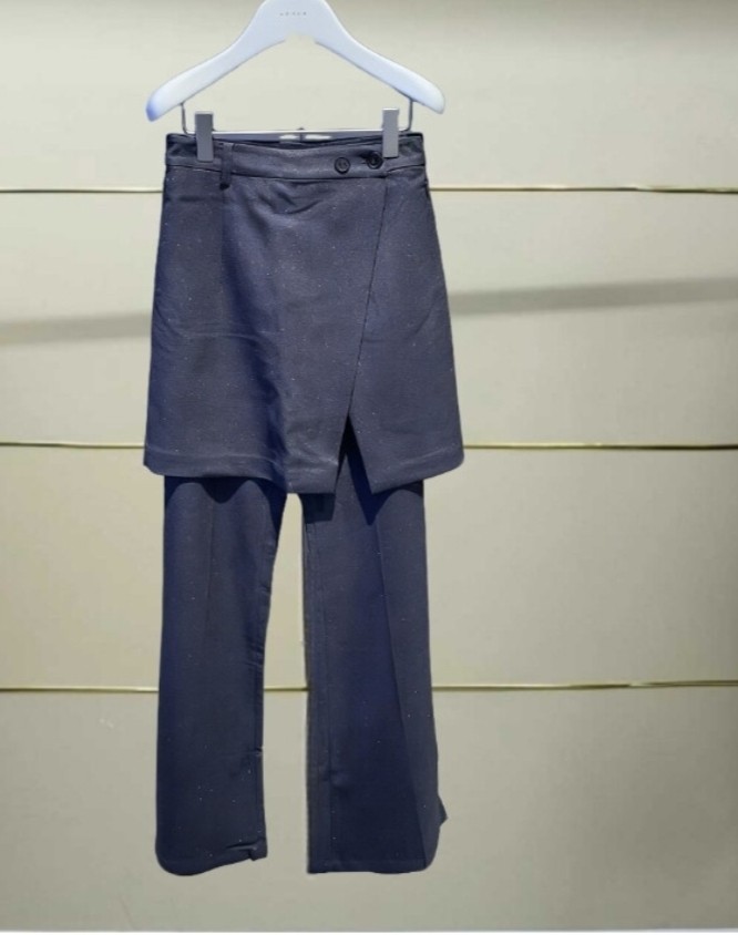 正品RM71301119-240开2024秋可拆卸两件套微喇休闲裤