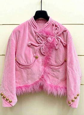 芗现货正品24冬新中式烫钻棉服外套LF24D02SC196-240